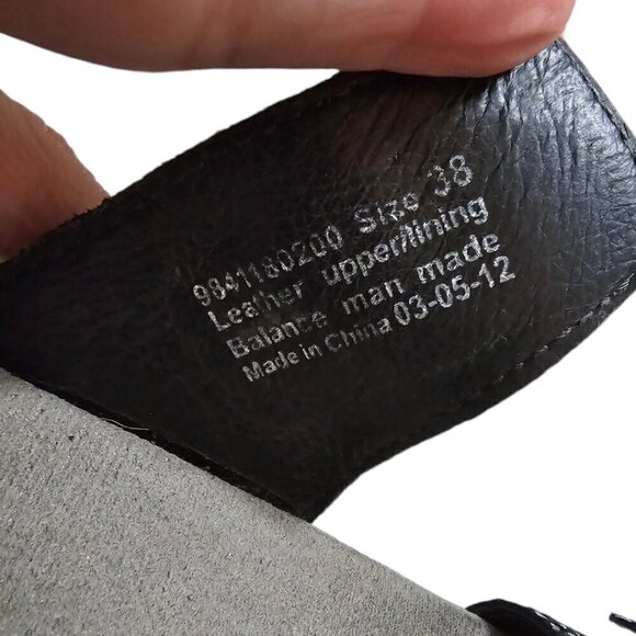 Dansko Sophie Black Shagreen Open Toe Wedge Sandals Sz 8M - Picture 7 of 7